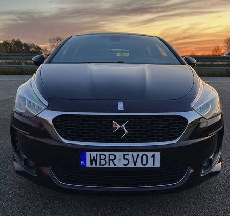 Citroen DS5 cena 63800 przebieg: 57200, rok produkcji 2015 z Białobrzegi małe 191